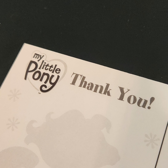 Thank You Card My Little Pony Post Card Made In USA 2003 Hasbro - Picture 4 of 7